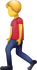 Download Man Walking Iphone Emoji JPG