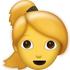 Download Ponytail Iphone Emoji JPG