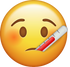 Download Thermometer Sick Iphone Emoji Image
