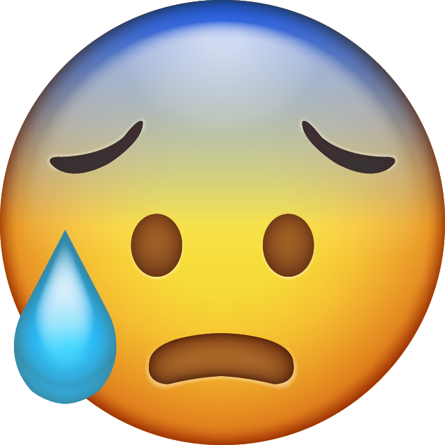 Download Cold Sweat Iphone Emoji Image
