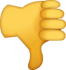 Download Thumbs Down Sign Iphone Emoji JPG