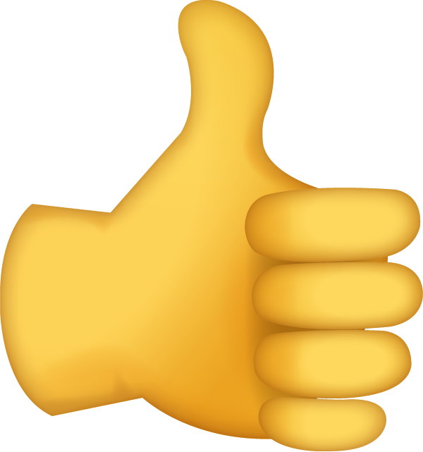 Download Thumbs Up Sign Iphone Emoji JPG