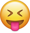 Download Tongue Out With Eyes Closed Iphone Emoji Image