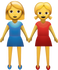 Download Two Women Holding Hands Iphone Emoji JPG