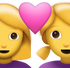 Download Two Women With Heart Iphone Emoji JPG