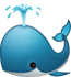 Download Whale Spouting Iphone Emoji JPG