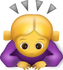 Download Woman Bowing Iphone Emoji JPG