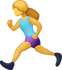 Download Woman Running Iphone Emoji JPG