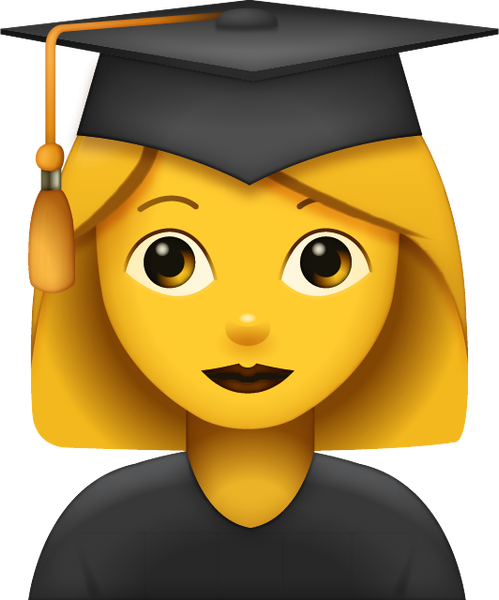 Graduated Woman Emoji [Free Download All Emojis] | Emoji Island