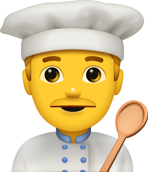 Cooking Man Emoji [Free Download All Emojis] | Emoji Island