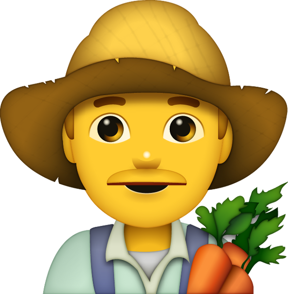 Farmer Emoji - Man [Free Download All Emojis] | Emoji Island