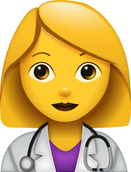 Doctor Emoji - Woman [Free Download All Emojis] | Emoji Island