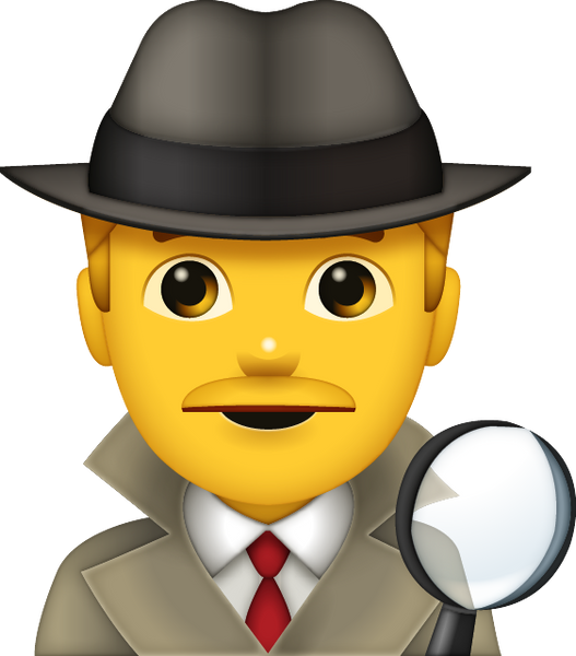 Detective Emoji - Man [Free Download All Emojis] | Emoji Island