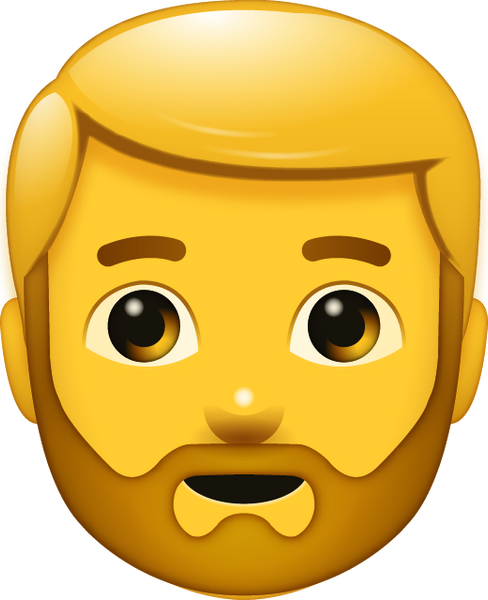 Beard Man Emoji Free Download All Emojis Emoji Island