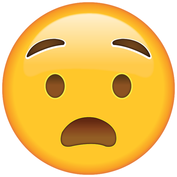 Download Anguished Face Emoji Icon | Emoji Island