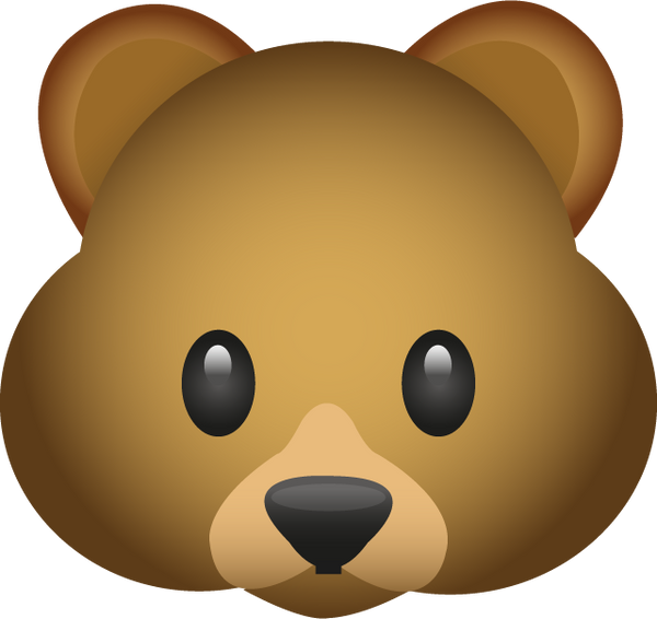 Download Bear Emoji Image in PNG | Emoji Island