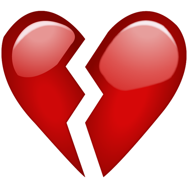 Download Broken Red Heart Emoji Icon | Emoji Island