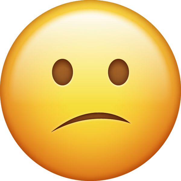 Download Confused Face Iphone Emoji Icon in JPG and AI | Emoji Island