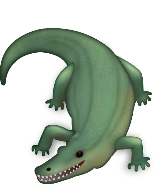 Crocodile Emoji [Free Download IOS Emojis] | Emoji Island