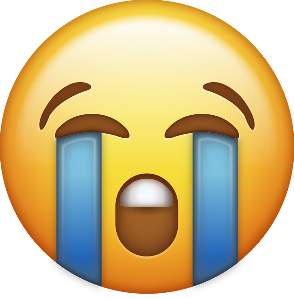 Download Loudly Crying Iphone Emoji Icon in JPG and AI | Emoji Island
