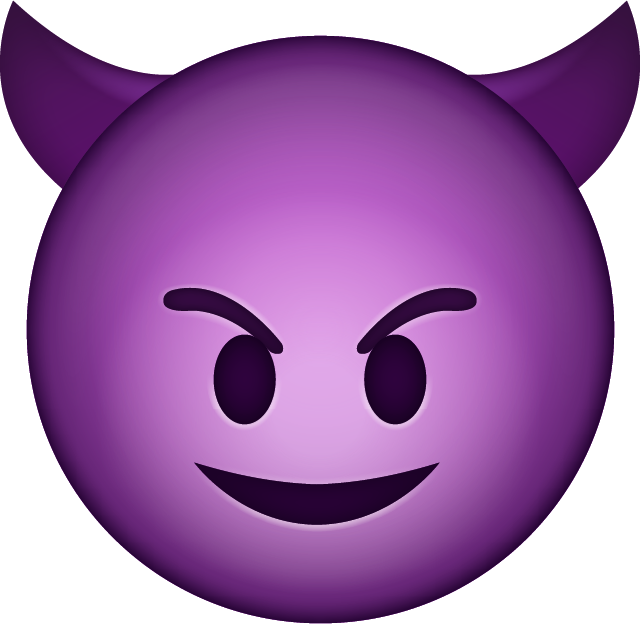 Download Devil Emoji face [Iphone Emoji PNG]