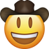 Download Cowboy Emoji face [Iphone IOS Emojis in PNG]