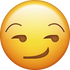 Download Smirk Face Emoji face [Iphone IOS Emojis in PNG]