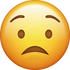 Download Worried Emoji face [Iphone IOS Emojis in PNG]