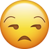 Download Unamused Emoji face [Iphone IOS Emojis in PNG]