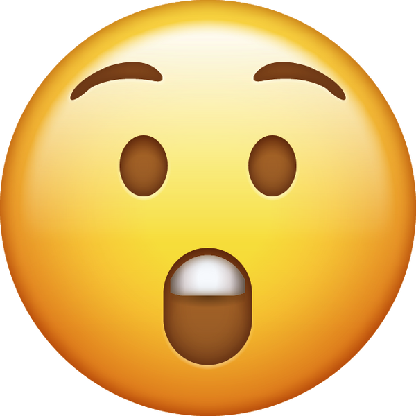Surprised Emoji [Free Download IOS Emojis] | Emoji Island