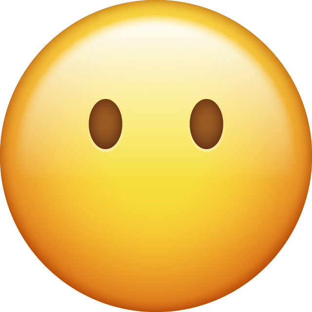 Download Emoji Without Mouth Emoji face [Iphone IOS Emojis in PNG]