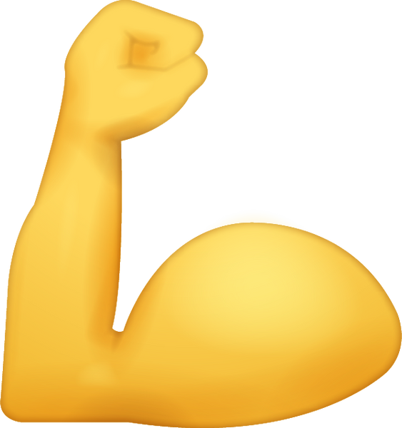 Biceps Emoji [Free Download iPhone Emojis] | Emoji Island