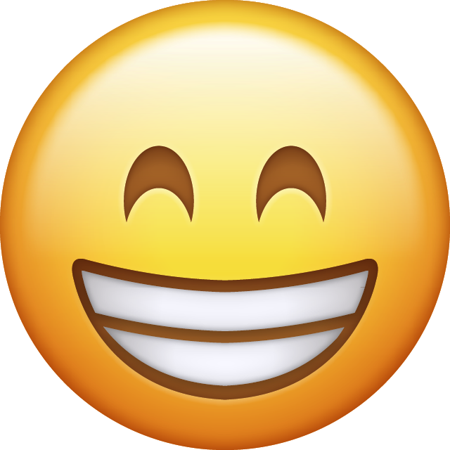 Download Happy Emoji face [Iphone IOS Emojis in PNG]