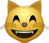 Download Happy Cat Emoji face [Iphone IOS Emojis in PNG]