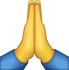 Download Praying Iphone Emoji JPG