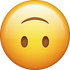 Download Upside Down Smiling Emoji face [Iphone IOS Emojis in PNG]