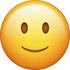 Download Slightly Smiling Emoji face [Iphone IOS Emojis in PNG]