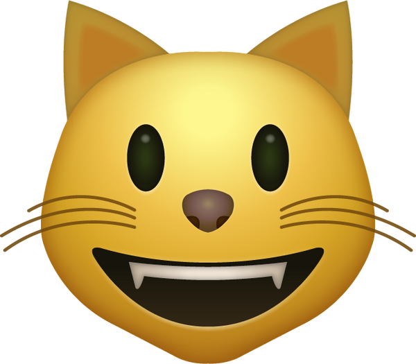 Download Smiling Cat Iphone Emoji Icon in JPG and AI | Emoji Island