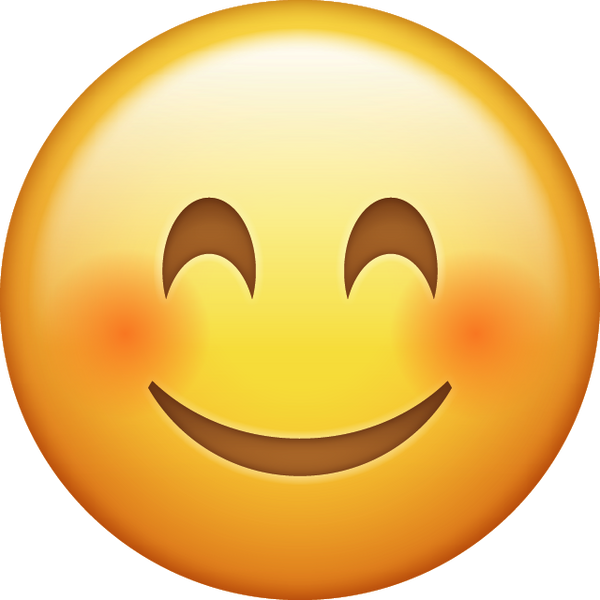 Blushed Smiling Emoji [Free Download IOS Emojis] | Emoji Island