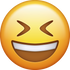 Download Smiling With Closed Eyes Emoji face [Iphone IOS Emojis in PNG]