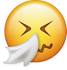 Download Sneezing Iphone Emoji Image