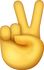 Download Victory Hand Iphone Emoji JPG