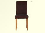 Portman Leather chairs black leather set of 2