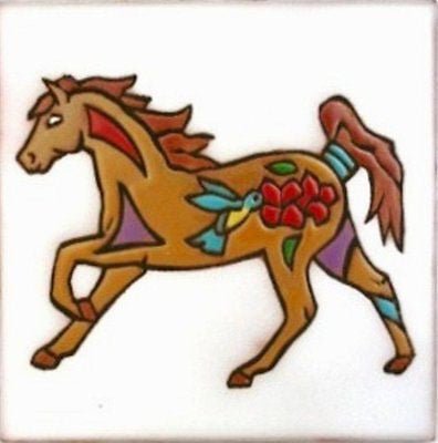 Palomino Horse Western Decor Ceramic Tile Trivet Coaster
