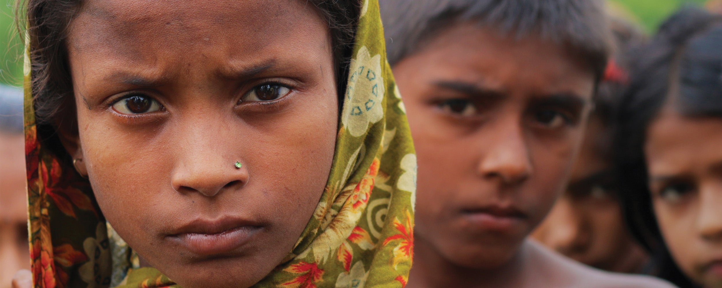 Bangladeshi children on the frontlines of climate change.