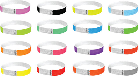 half inch wristbands for day care