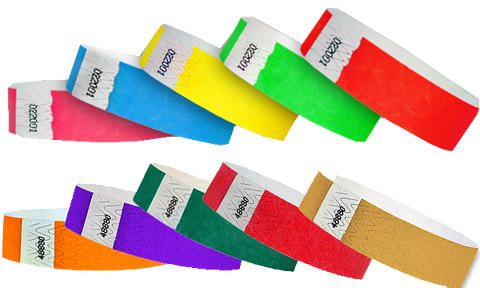 tyvek mulit pack wristbands