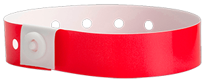 red plastic wristbands