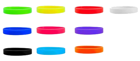 Custom Print On Silicone Wristbands for your campus events.