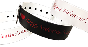 Vinyl Wristbands for Valentine Events!